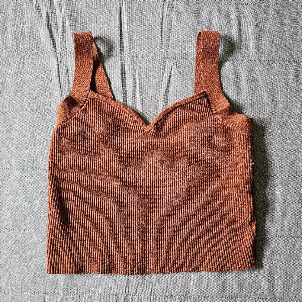 Abercrombie Cropped Knit Top Size L